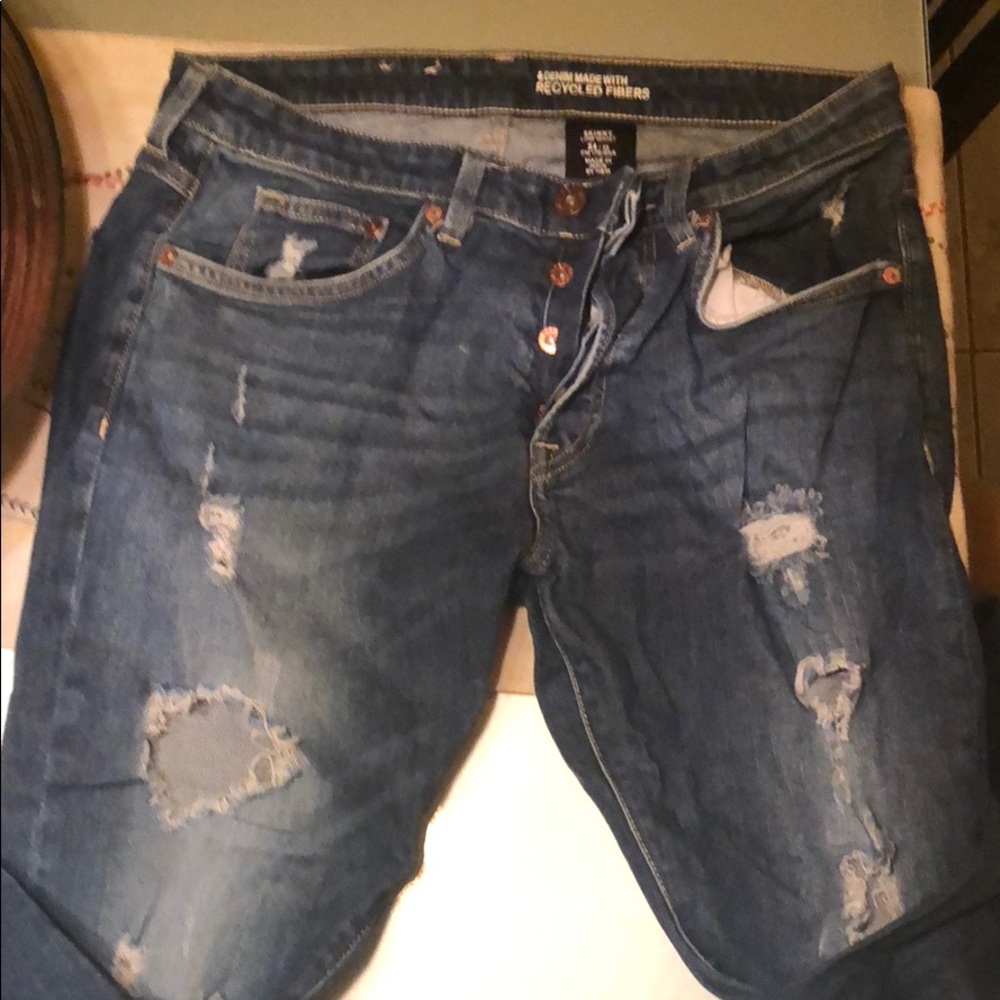 Skinny low waist jeans